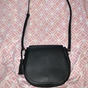 black side purse